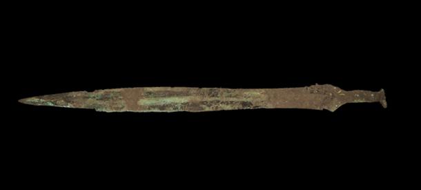 Late Bronze Age sword excavated at Carnoustie site. (GUARD Archaeology)