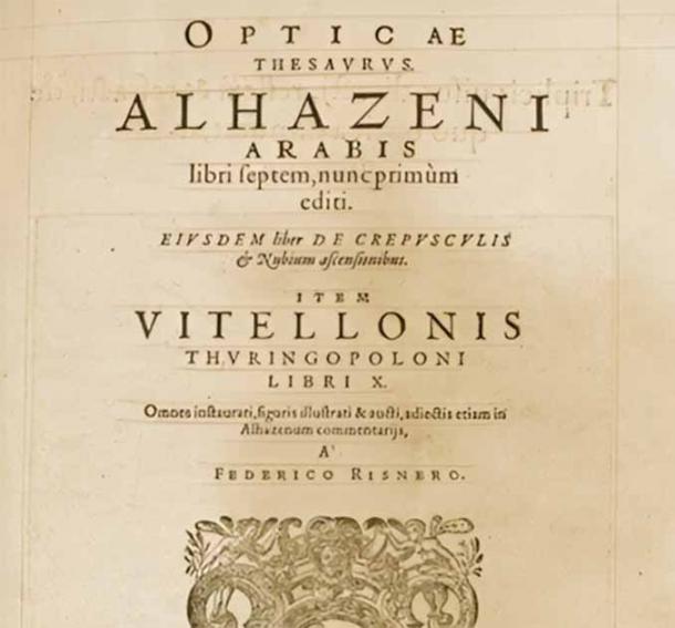 16th century Latin edition of Ibn al-Haytham's Book of Optics (Alhazen, Opticae Thesaurus). (Public domain provided by the author)
