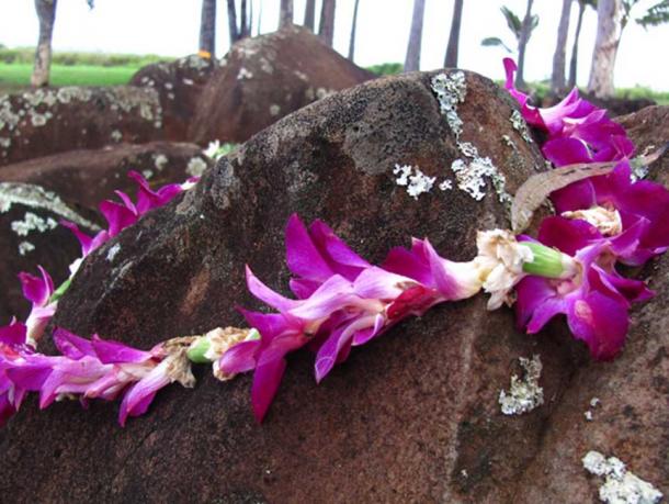 Lei at Kukaniloko Birthing Stones