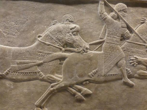 Lion Hunt relief from Ashurbanipal’s Palace at Nineveh.