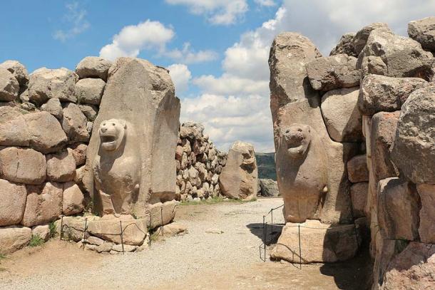 The Lion Gate in the southwest part of the UNESCO Hattusa ruins, which are now a giant open-air archaeological park and one of Turkey's most important tourist destinations. (Bernard Gagnon / CC BY-SA 3.0)