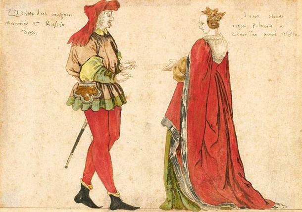 Lithuanian Grand Duke Vytautas the Great and Lithuanian Grand Duchess Anna.