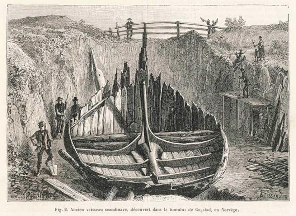 Los lugareños están encantados de haber descubierto un barco de la era vikinga, como el barco de Gokstad que se ve aquí. (Archivista / Adobe Stock)