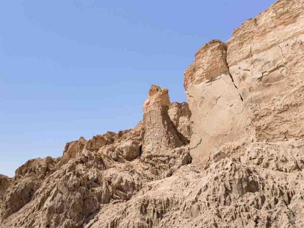 ‘Lot’s wife’ – According to legend, this rock salt column on Mount Sodom, on the coast of the Dead Sea in Israel, is believed to be the petrified wife of Lot. Lot’s wife was said to have been turned into a pillar of salt for looking back to see the destruction of Sodom and Gomorrah as she and her family were fleeing. Source: svarshik / Adobe Stock