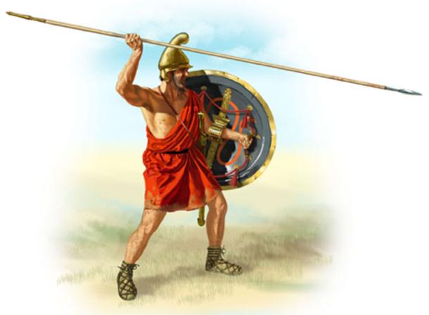 Macedonian sarissa. The sarissa is much longer then the spears used by the Greeks. (Bucephala / Public Domain)