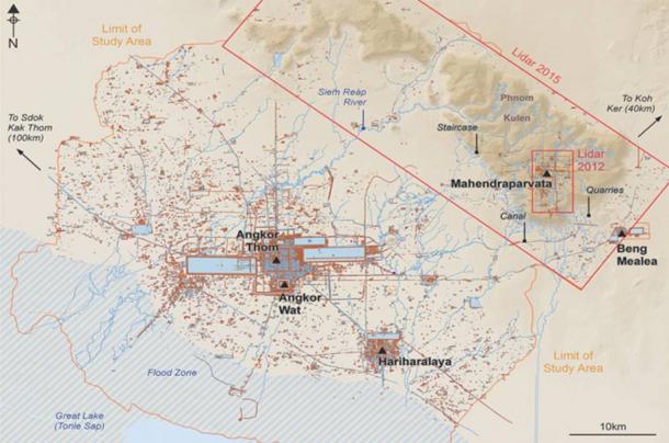 Mahendraparvata, a capital city of the Khmer Empire dating from the 8th to 9th century AD