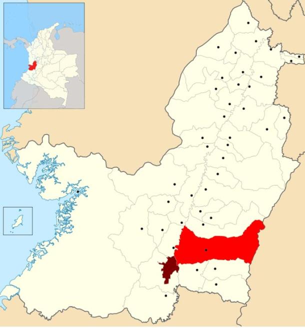 Malagana is located in the Colombian municipality of Palmira, Valle del Cauca.