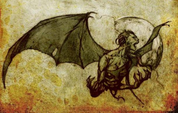Manananggal, mythical creature of the Philippines. (Public Domain)