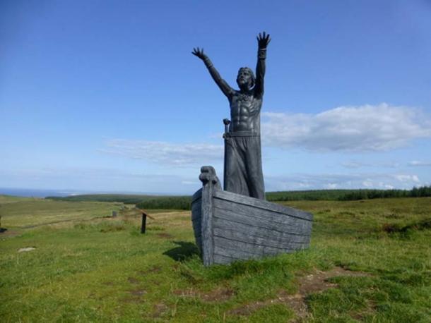 Manannán mac Lir sculpture by John Sutton at Gortmore.