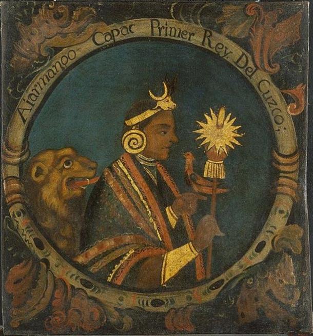 Painting of Manco Capac. Created between 1750-1800.
