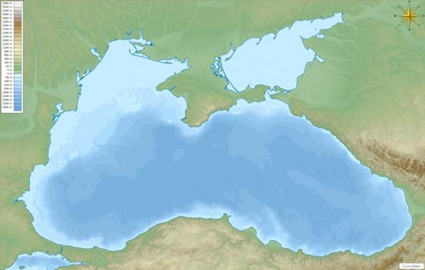 Map of the Black Sea