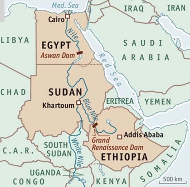 Map of the Nile