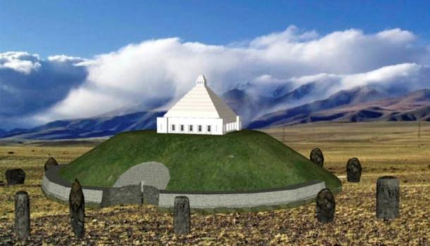 Sketches of the proposed Mausoleum for the Siberian Ice Maiden