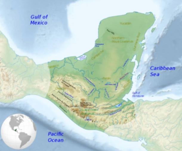 Maximum extent of the Maya civilization. 