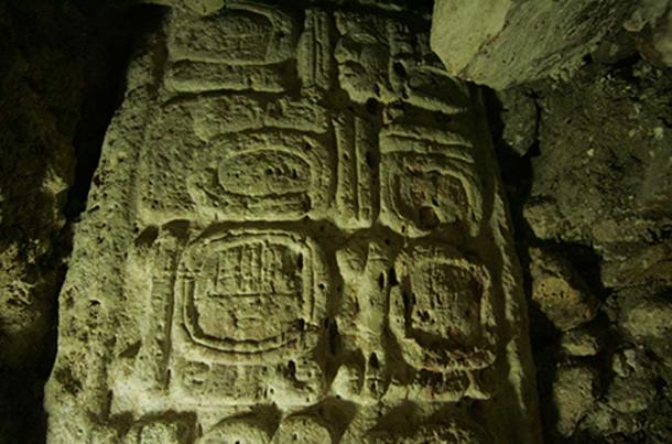 Maya Snake Queen Lady Ikoom as depicted on Stela 44. 