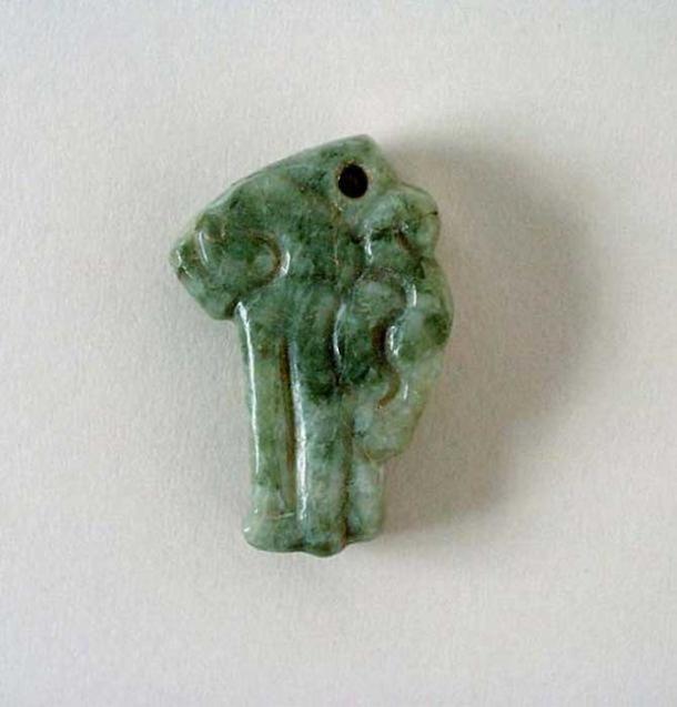 A Maya jade serpent head pendant. Mexico, Chiapas or Guatemala, 200-900 AD. (Public Domain )