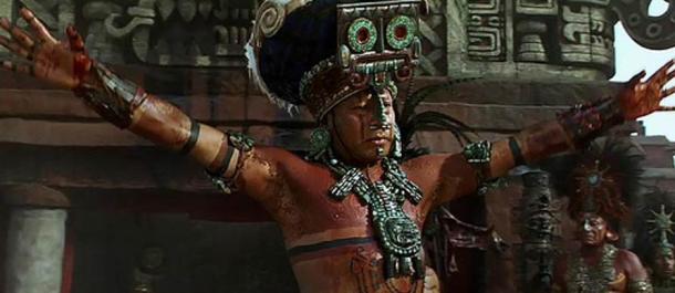 In the movie ‘Apocalypto’, a Maya king is shown wearing a large pendant during a ceremony.