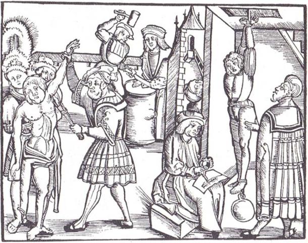 16th century depiction of Medieval torture. (Public Domain)
