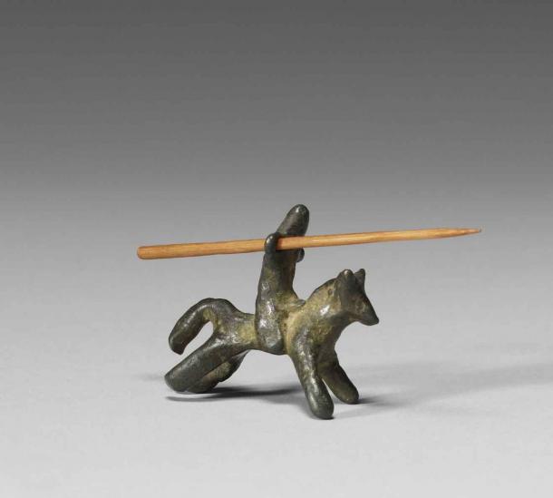 This Medieval bronze toy mounted knight, from the 13th-14th century, is one of the earliest extant toy soldiers that we know of. (The Walters Art Museum)