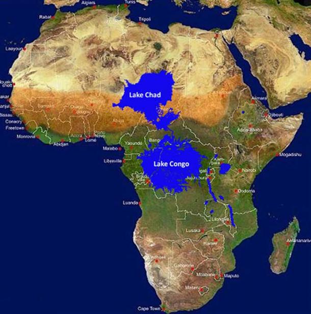 Megalakes that formerly existed in Africa. (Author provided)