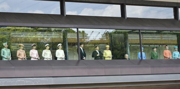 Members of the Imperial Family show themselves to the general public in May 2019 in Tokyo. (江戸村のとくぞう / CC BY-SA 4.0)