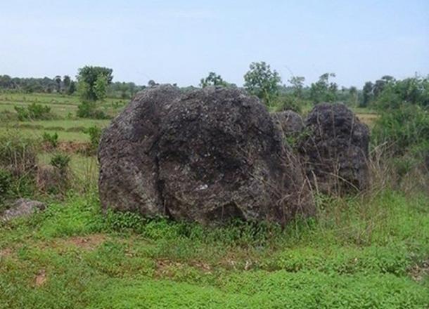 Menhir at Dannanapeta Megalithic site, Srikakulam district, Andhra Pradesh