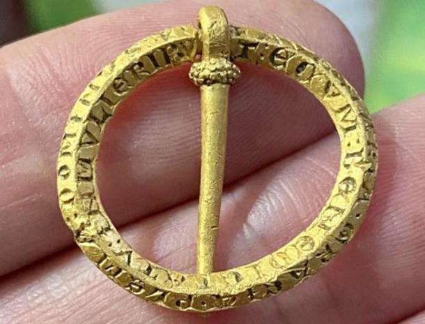 The Medieval Brooch found in Wiltshire. Credit: Solent News and Photo Agency