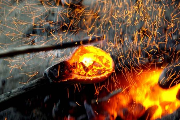 Metallurgy was a hot business during the Bronze Age, but most of the metal was recycled. (© Maikel Kuijpers, Author provided)