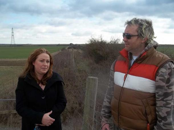 Archaeologist Michelle Bullivant and Author Hugh Newman. Credit: Hugh Newman
