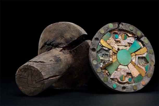 Dr. Milosz Giersz’s Polish team found these Wari earrings or earmuffs at the Huarmey site, where the grave of the elite Wari craftsman was recently uncovered. (Archaeology of Peru)