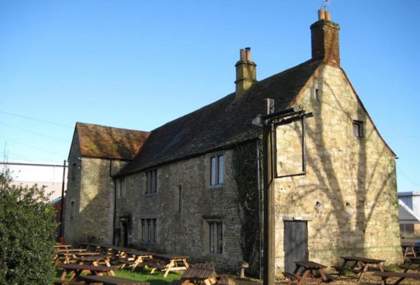 Today known by the name Minchery farmhouse, previously known as Sandford Priory, Littlemore, Oxford. It was the dormitory of the Benedictine nuns of the Priory of St. Nicholas. 