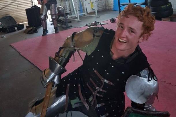 Mitch Toohey was injured in a mock battle