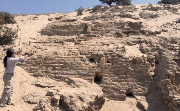 A likely Moche Period stepped structure was found. 