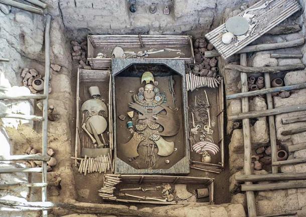 El entierro del Señor de Sipán de la cultura Moche, descubierto en 1987. (Bernard Gagnon / CC BY-SA 3.0)