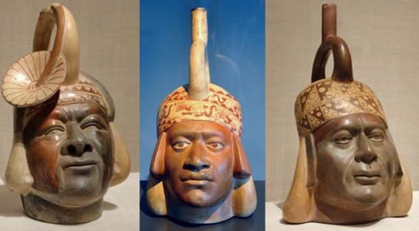 Mochica ceramics that may depict Africans.