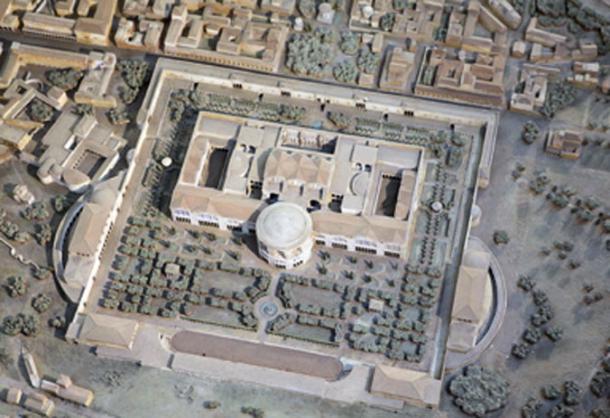  Model of the Baths of Caracalla, close up from the Plastico di Roma imperiale, in the Museo della Civiltà Romana. (Roger Ulrich / CC BY-SA 2.0)