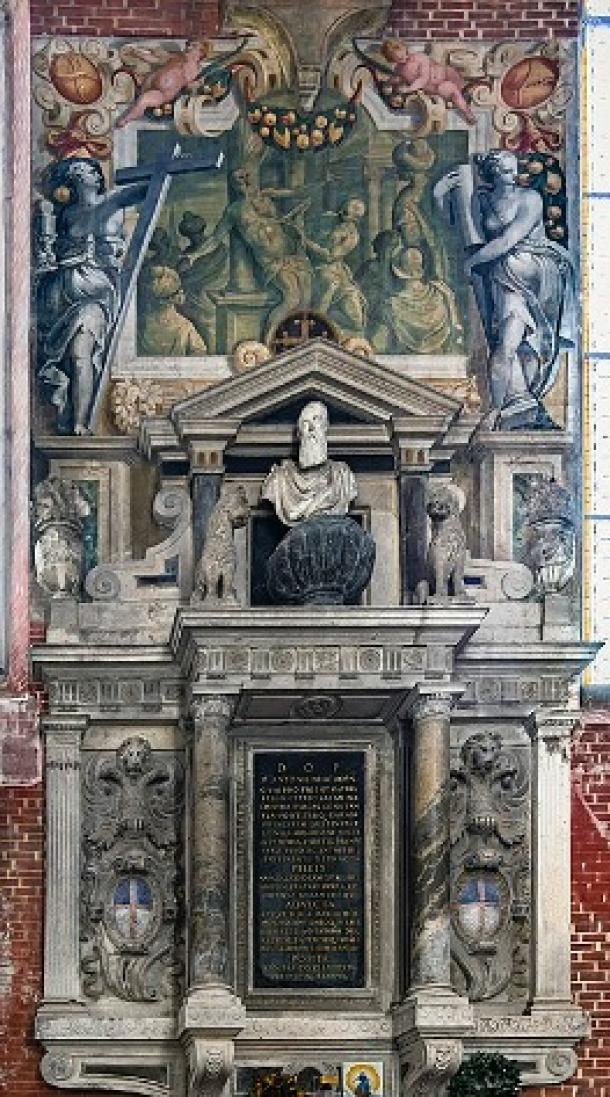 Monument in San Zanipolo, Venice.