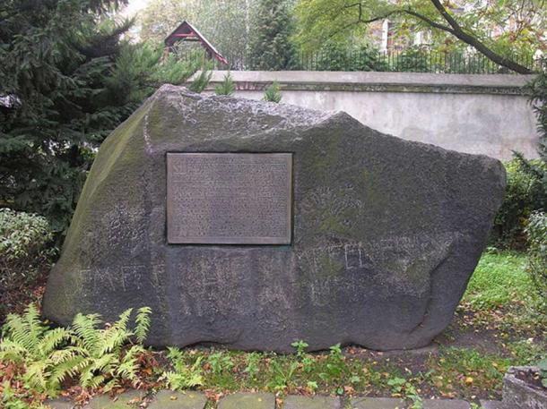Monument to Gall Anonim, Wrocław, Poland. 