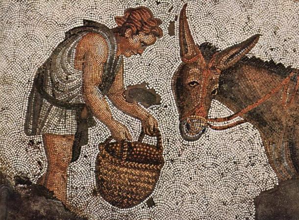 Mosaic showing a scene from daily life, The Great Palace of Constantinople