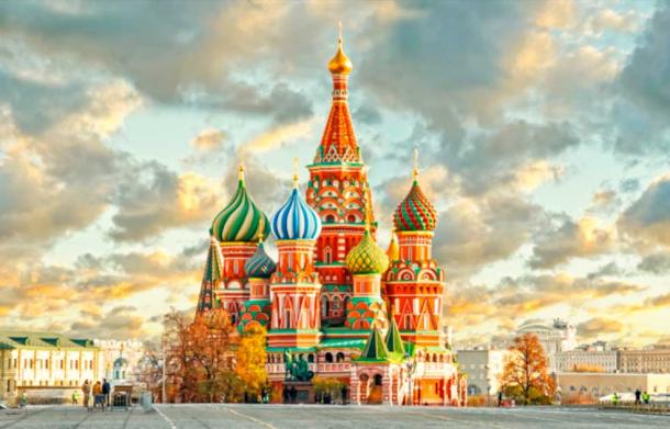 St. Basil's Cathedral is an iconic symbol of Moscow and one of the most famous landmarks of Russia. It was built in the 16th century under the reign of Ivan the Terrible to commemorate the capture of the city of Kazan. The cathedral is known for its colorful onion-shaped domes and intricate patterns, and is considered a masterpiece of Russian architecture. Source: Reidl / Adobe Stock.