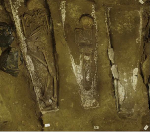 Most sarcophagi were parallel like this.