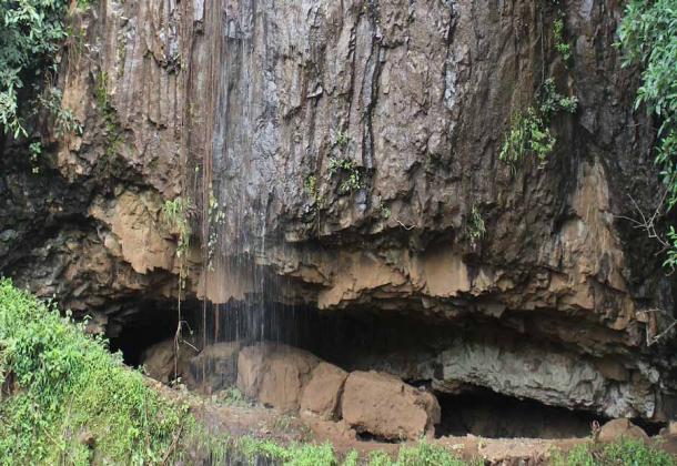 Mota Cave in Ethiopia, where a 4,500-year-old skeleton was discovered by University of South Florida researchers, who were part of the international team that published the African genetic research study in Nature. (University of South Florida)