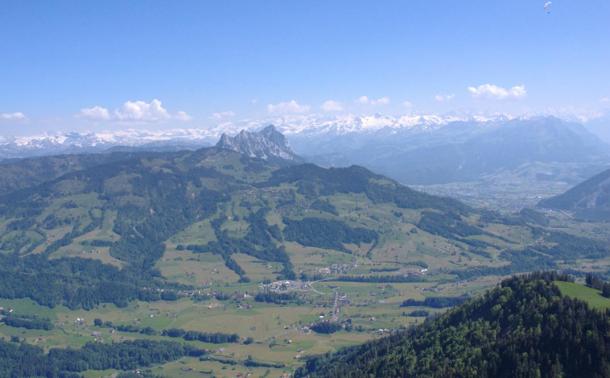 Mountains in the canton of Zug, near where the battle was fought. 
