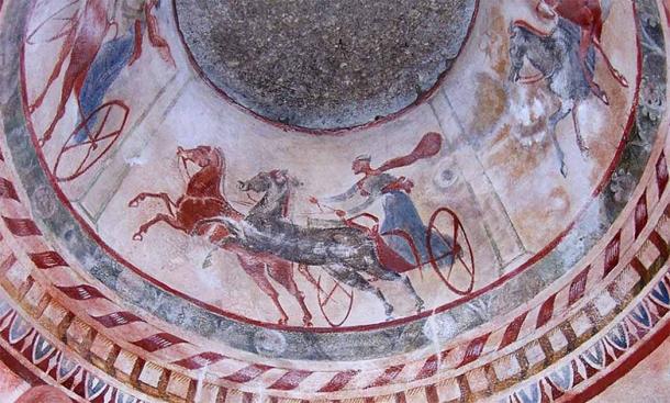 Mural of the Chariot race with border detail (CC BY-SA 3.0)