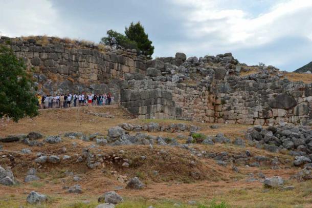 Las murallas ciclópeas de Micenas, Grecia (Dominio público)