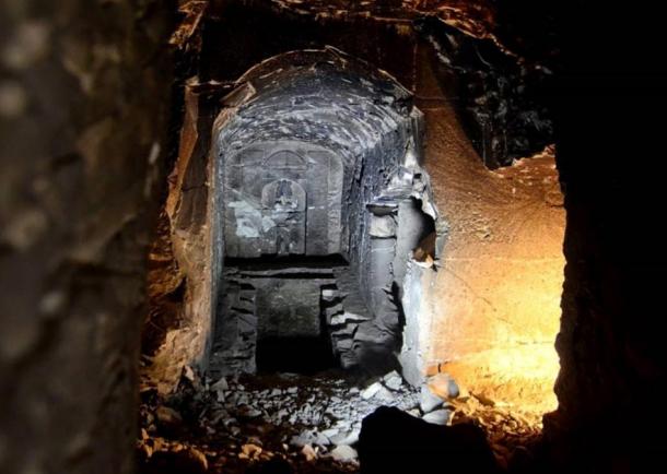 Mythical Tomb of Osiris, God of the Dead, in Egypt