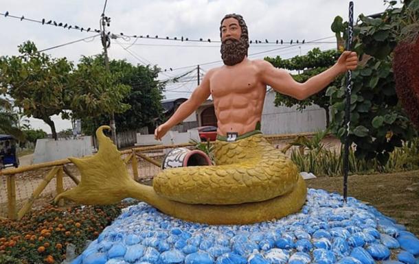 Mythological being that is half human and half animal. 