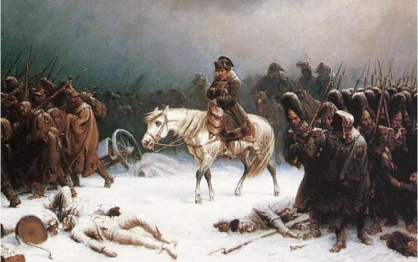 Napoleon's retreat from Moscow, a painting by Adolf Northern
