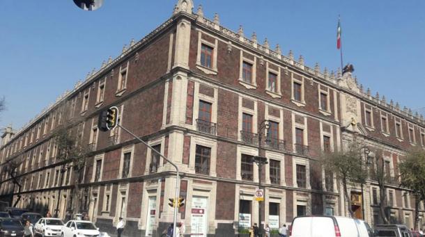 The National Mount of Piety building in Mexico City under which researchers discovered the Aztec temple complex