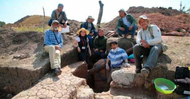 La Universidad Nacional Mayor de San Marcos y el equipo del Museo Etnográfico de Japón, en la foto, que descubrió la tumba del sacerdote Pacopampa han estado trabajando en el sitio desde 2005. (Ministerio de Cultura del Perú)